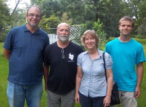 Scott, Bob, Corinne, and Graham in Iowa